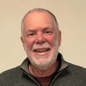 Smiling older man close-up portrait